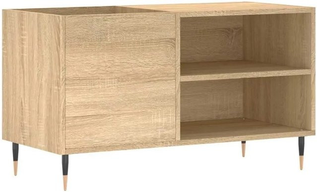 vidaXL Plattenschrank Sonoma-Eiche aus Holzwerkstoff und Eisen, B/T/H: 85 x 38 x 48 cm - Bild 1