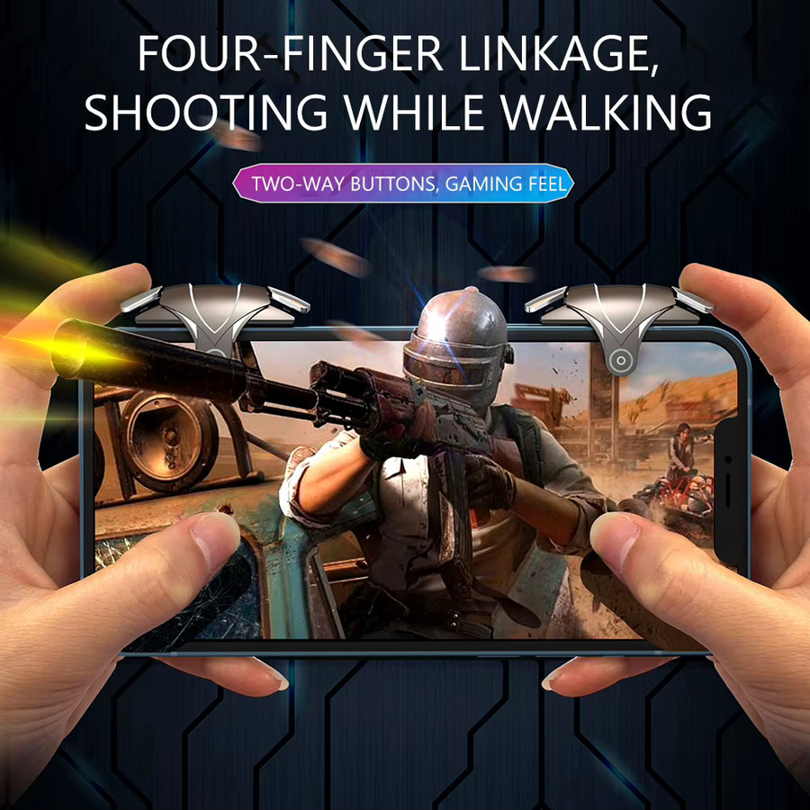 LAIMANEI 4-Finger Mobile Gaming Trigger für iOS und Android mit latenzfreien Tasten - Bild 3