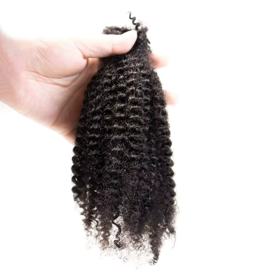 Lolely Dream Afro Kinky Bulk Echthaar, 50 g, Naturschwarz, Unbehandelt - Bild 2