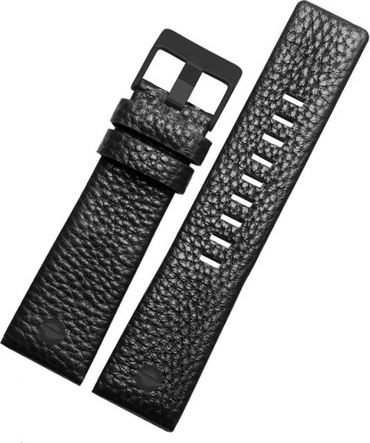 Uhrenarmband Leder, Schwarz, Unisex - Bild 1
