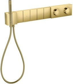 Hansgrohe Axor Edge UP Duschset mit UP-Thermostat und 5 Strahlarten in Gold - Bild 1