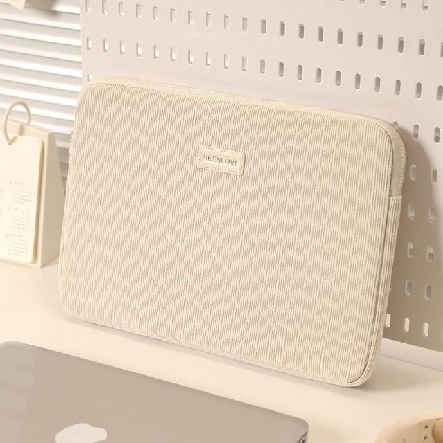 Beige Laptoptasche für Dell und Macbook Air Pro Retina 13 14 15 15,6 Zoll Laptops 14 inch - Bild 1