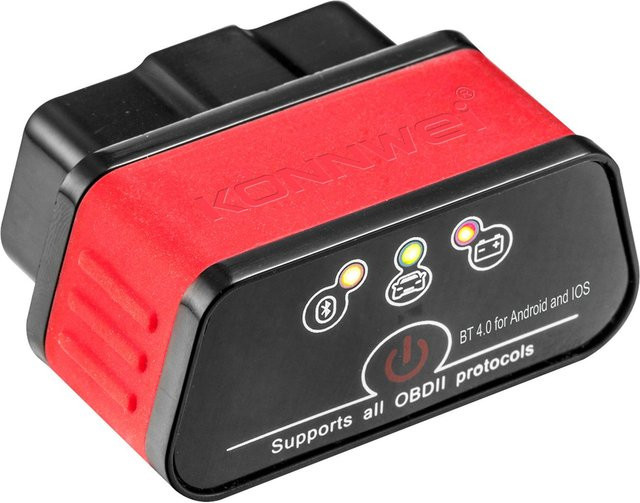 KONNWEI KW903 BT 4.0 Drahtloser OBD-II Auto Diagnose Scanner in Rot - Bild 1