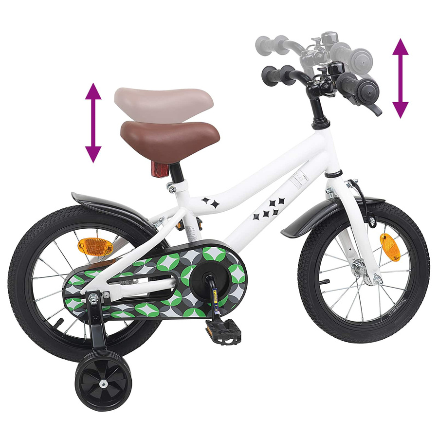VD Home Furnishing Kinderfahrrad 16 Zoll Weiß - Bild 1