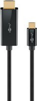 goobay USB-C auf HDMI Adapterkabel in Schwarz für 4K / 60Hz und Thunderbolt - Bild 1