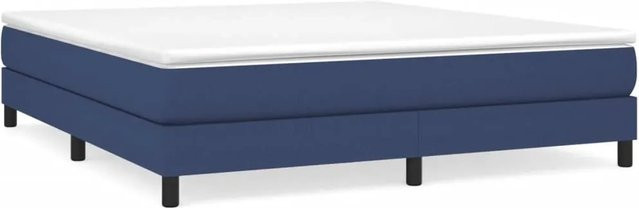 vidaXL Boxspringbett Blau mit Stoffbezug B/T/H: 180 x 200 x 203 cm - Bild 1