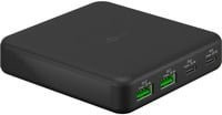 goobay USB-C Multiport-Tischladegerät mit PD und GaN Technologie, 65 Watt, Schwarz - Bild 1