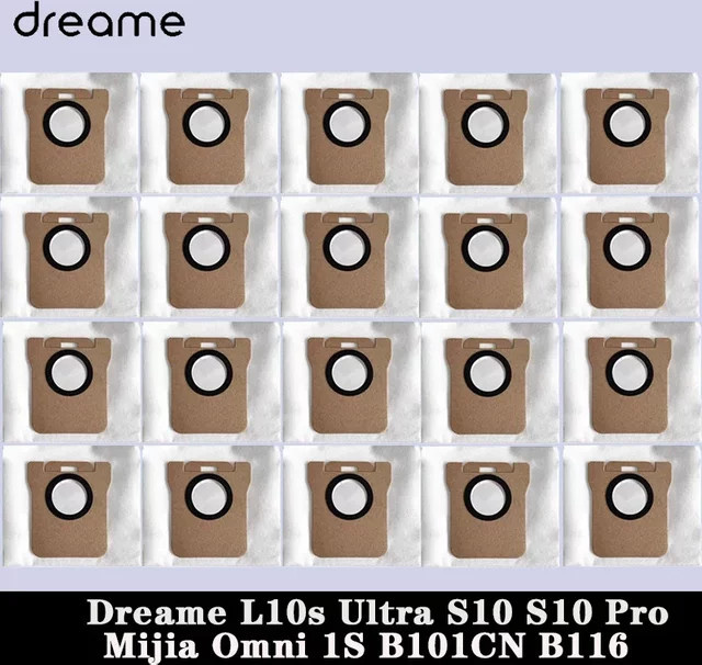 Staubbeutel für Dreame L10s Ultra, S10, S10 Pro, Mijia Omni und 1S B101CN Roboter Staubsauger Zubehör in Weiß - Bild 1