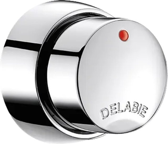 Delabie Selbstschlussventil TEMPOSOFT2 G1/2B für 7 mm Paneele in Chrom - Bild 1