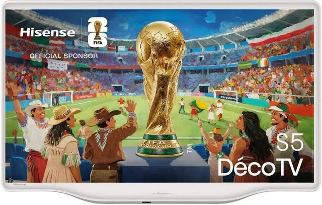 Hisense 43S5DQ Hi-QLED Déco Smart-TV in Weiß mit 4K Ultra HD, Sprachsteuerung und DVB-T2/C/S2 - Bild 1