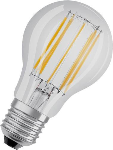 Osram LED Filament Leuchtmittel E27 A60 Glühbirnenform, 11W, Kaltweiß, Transparent, Durchmesser: 60 mm, Höhe: 105 mm - Bild 1