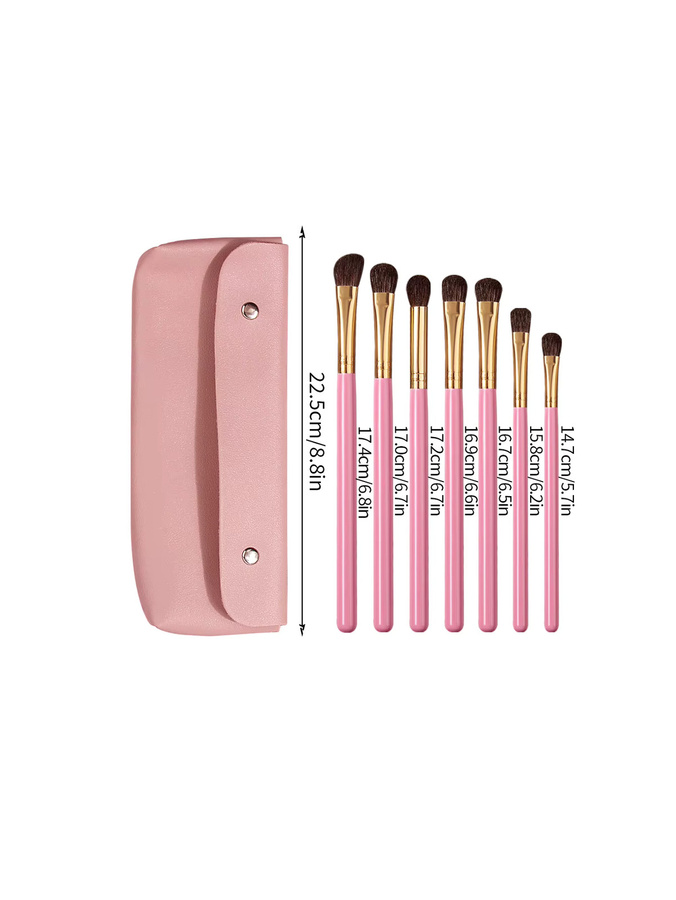 KOSSHOW Augen-Make-up-Pinsel-Set, 8-teilig, Unisex, mit Aufbewahrungstasche - Bild 2