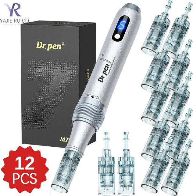 Dr. Pen M7S Mikro-Hautpen, Elektrischer Kabelloser Derma-Pen, Unisex, für Gesicht und Körper, 12 Nadeln 0,25mm - Bild 1