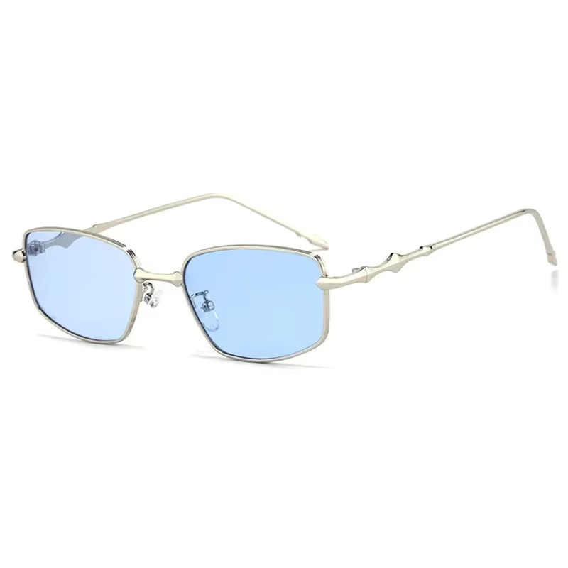 MDOD Sonnenbrille, Vollrand, square, Metall, silber, Damen - Bild 4