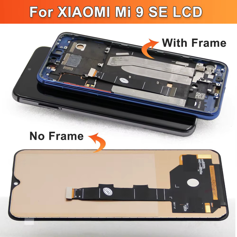 Xiaomi Mi9SE LCD Display Ersatz mit Touch Digitizer und Rahmen in Schwarz - Bild 4