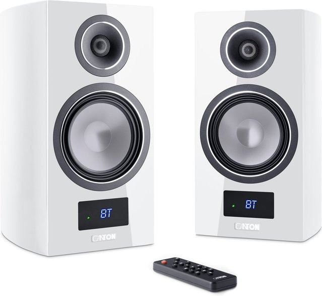 Canton Smart Vento 3 S2 Regallautsprecher Set, aktiv, Hochglanz Weiß - Bild 1