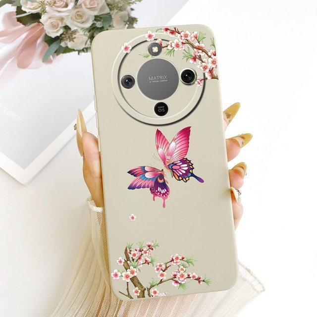 Niedliche Dinosaurier Cartoon Handyhülle aus weichem TPU für Honor X9d MTN-NX1, Honor Magic 8 Lite und Honor X70 in Beige - Bild 1
