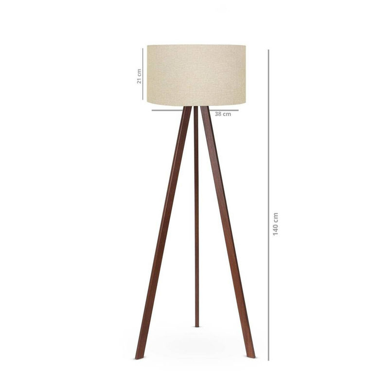 Opviq Stehlampe beige im skandinavischen Design mit E27 Fassung, B/H/T: 38 x 140 x 38 cm - Bild 3