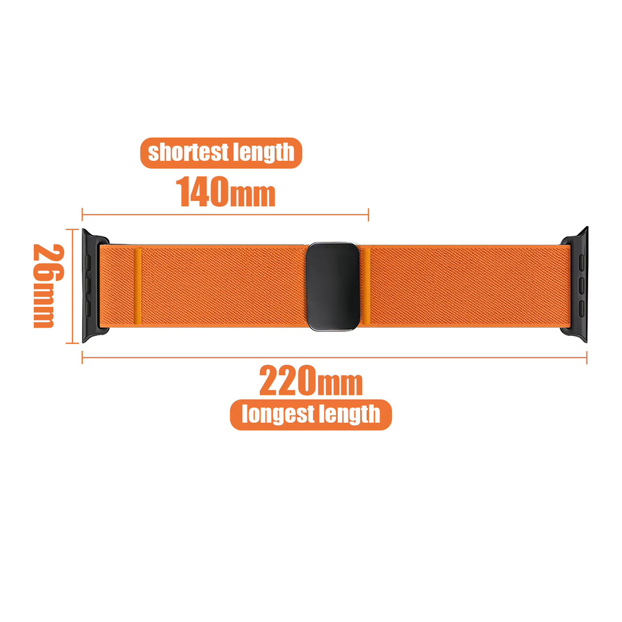 I LOVE LUO Uhrenarmband Nylon, Schwarz, Unisex - Bild 3