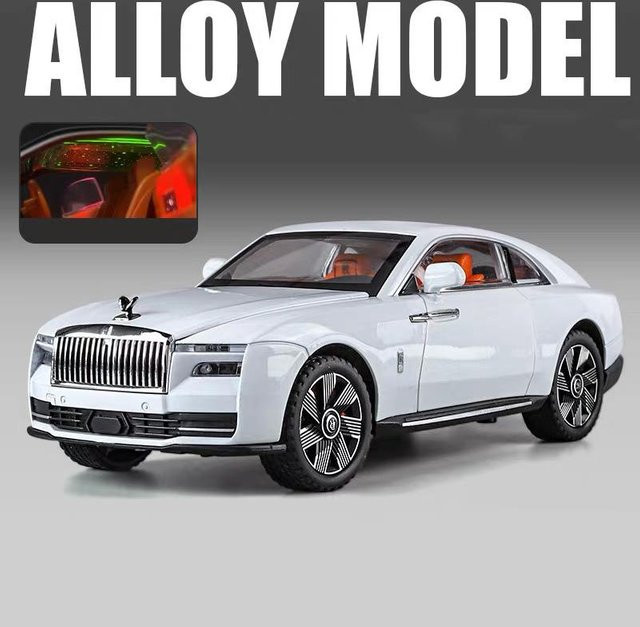 Linyi toy car Rolls Royce Spectre, Modellauto, 1:24, Metall, mit Licht und Sound, ab 18 Jahren - Bild 1