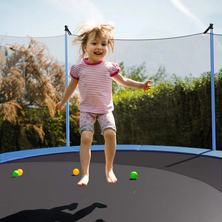AMYOGA Universelle Ersatz-Trampolin-Sicherheitspolstermatte in Blau, wasserdichte Trampolin-Abdeckung zum Schutz der Federn, passend für 6 Fuß, 8 Fuß und 10 Fuß - Bild 3