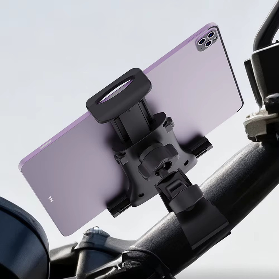 xnyocn Fahrrad-Tablet-Halterung in Schwarz für Lenker, Laufband und Indoor-Fitness, passend für Tablets und Handys von 4 bis 12 Zoll sowie iPad - Bild 6