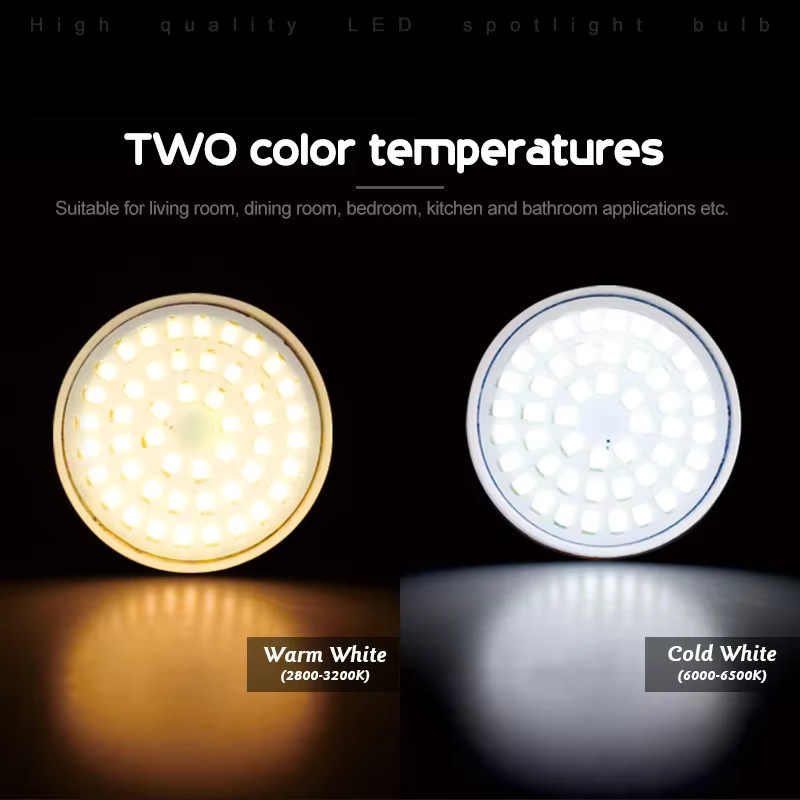 LED Strahlerlampen GU10 in Cool White, weißer Reflektor für gerichtete Beleuchtung - Bild 4