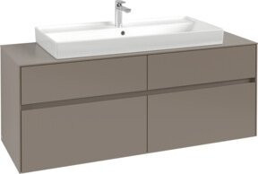 V&B Waschtischunterschrank Collaro in Graphite, B/H/T: 140 x 54,8 x 50 cm mit mittiger Waschtischplatzierung - Bild 1