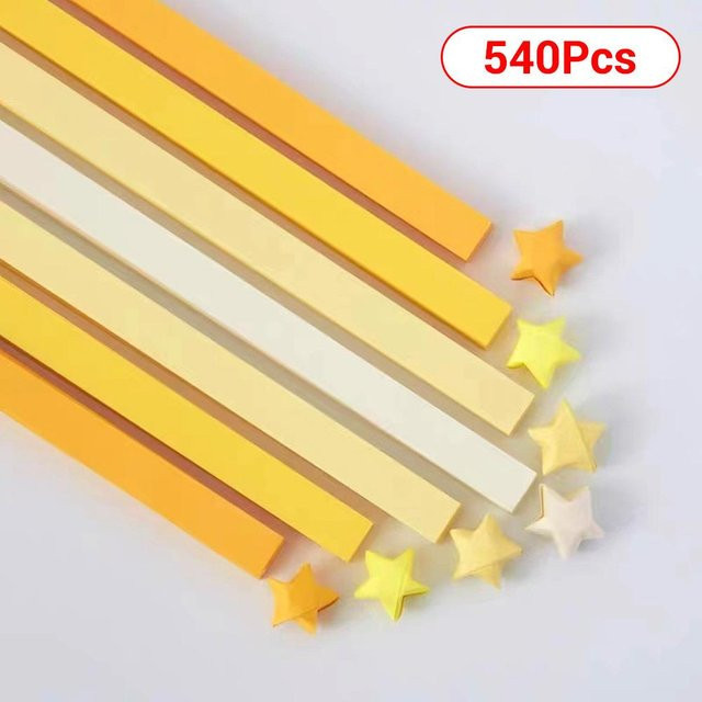 Yiran Furniture Origami-Papierstreifen für Glücksstern-DIY in 27 bunten Farben - Bild 1