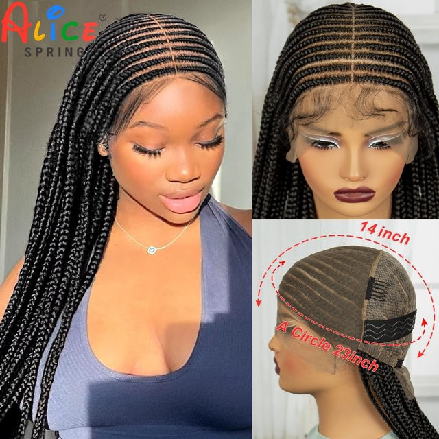 Alice Spring Cornrow Zopf-Perücke, synthetisch, Damen - Bild 1