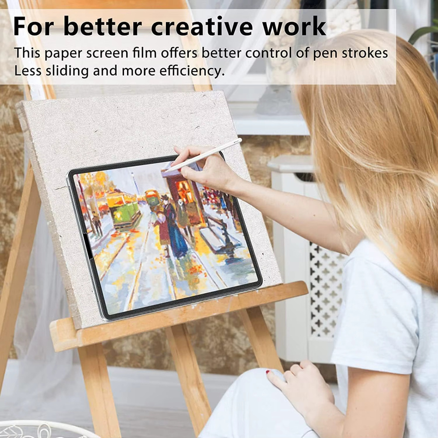 2 Stück Schutzfolie mit Papiergefühl für Apple iPad Pro und iPad Air 11 und 13 Zoll, transparent - Bild 5