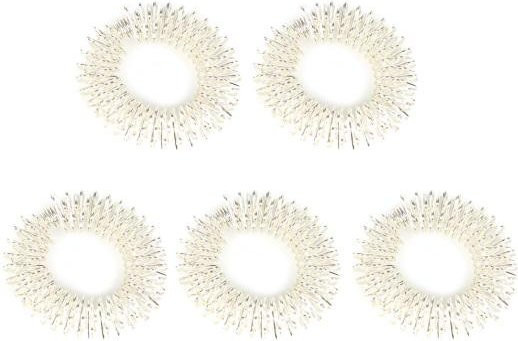 5 Stück Anti-Stress-Ringe, Metall, White, Unisex - Bild 1