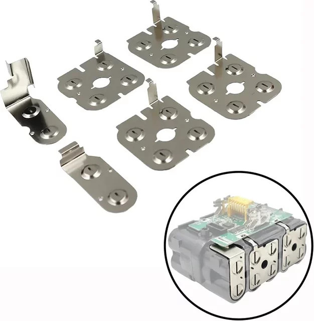 Dawupine Nickel-Streifen-Stecker für Makita BL1830 BL1860 LXT 18V Li-Ion Akku 18650 Ersatzteile in Silber - Bild 1