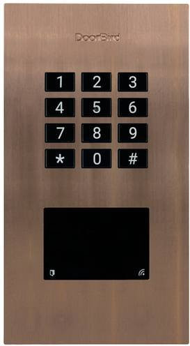 DoorBird Code-Tastatur mit RFID und beleuchteter Tastatur für Unterputz Montage, Farbe: Braun, IP65 - Bild 1