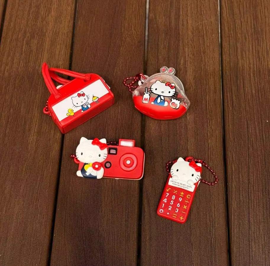 Kt Cat Sanrio Mini-Figur, Kawaii Schlüsselanhänger, Kunststoff - Bild 3