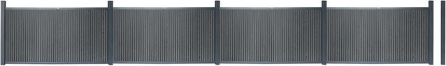 Home Deluxe WPC-Sichtschutzzaun Callado Premium aus Aluminium in Anthrazit, 4 Elemente, Höhe: 115 cm, Breite: 782 cm - Bild 1