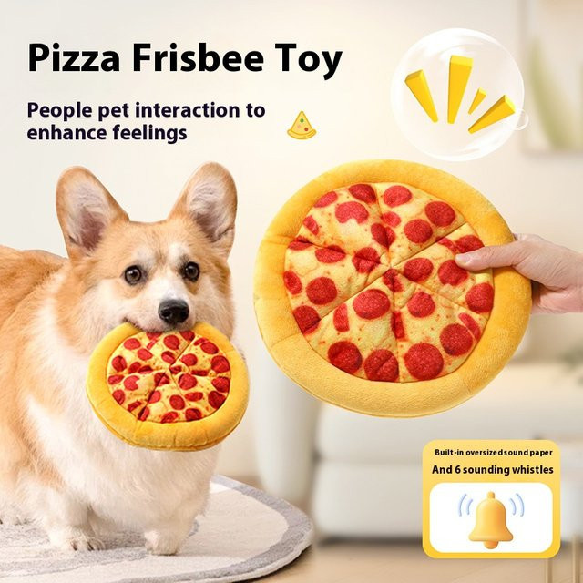 Plüschpizza, Corgi, Plüsch / Textil, Bunt / Mehrfarbig - Bild 1
