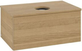 V&B Waschtischunterschrank Antao ohne Frontstruktur in Honey Oak, B/T/H: 80 x 36 x 50 cm - Bild 1
