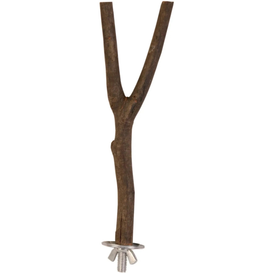 Trixie Sitzstange Natural Living Y-Form aus Holz in Braun, Länge: 20 cm, Durchmesser: 1,5 cm - Bild 2