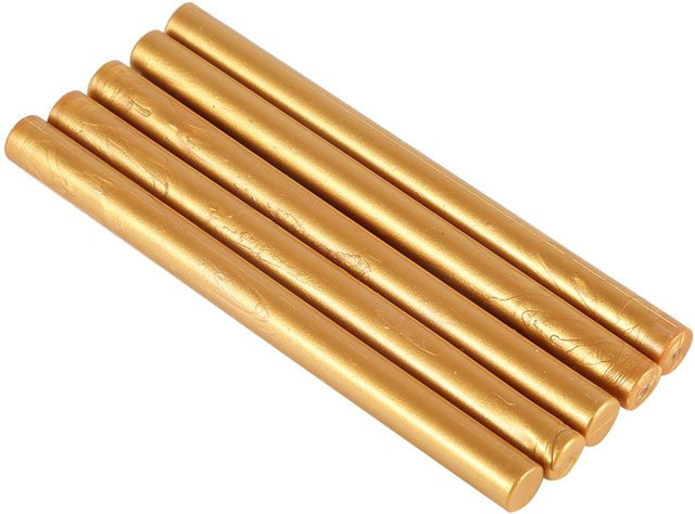 TOMTOP JMS Siegelstempel Wachsstifte in Gold für Vintage-Einladungskarten, 5 Stück - Bild 1
