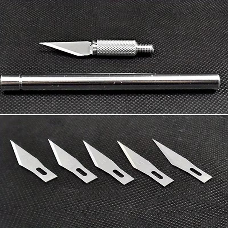 Präzisions-Schnitzmesser aus Metall in Silber für Scrapbooking, Papierarbeiten und Keramik-Modellierung - Bild 2
