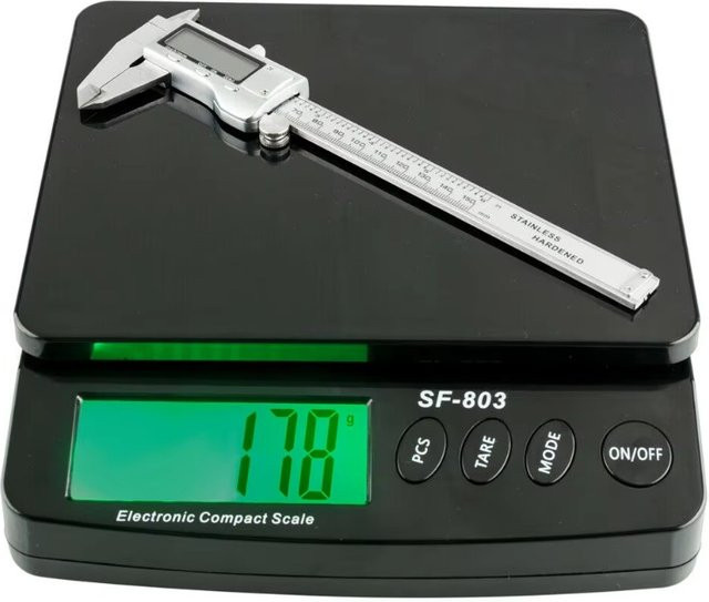 Lionet Elektronische Kompaktwaage SF-803 in Schwarz, Digitale Küchenwaage mit Digitalanzeige für bis zu 30 kg - Bild 1