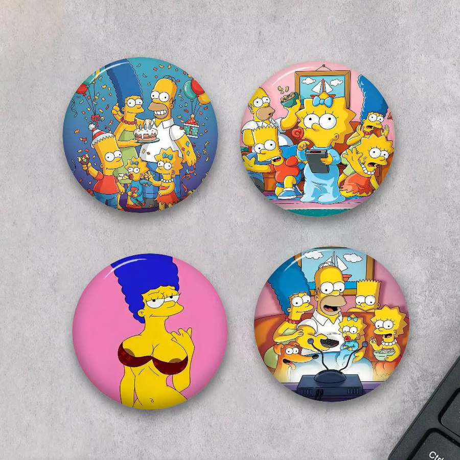 Anstecknadeln Anime S-Simpsonss Cartoon-Kunst, Broschen - Bild 2