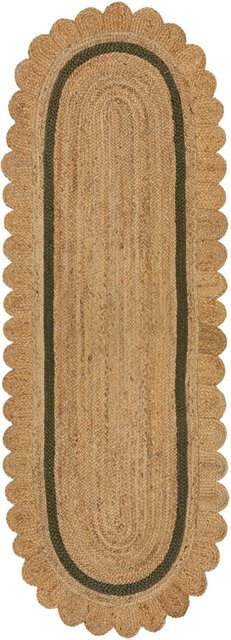 Flair Rugs Kurzflorteppich Grace in Natur-Grau mit Boho-Design, B/T: 80 x 230 cm - Bild 1