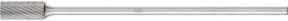 PFERD TOOLS Hartmetall Frässtift Zylinder ZYA silber, Durchmesser: 6 mm, Länge: 13 mm, Schaft-Durchmesser: 3 mm, Schaft-Länge: 75 mm, Körnung: fein - Bild 1