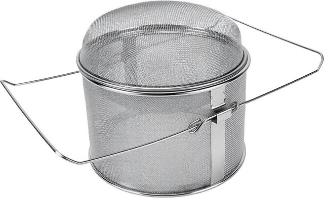 Fishine Honigsieb aus Edelstahl als Doppelsieb mit feinem Netz für die Honigernte, Grau/Silber - Bild 1