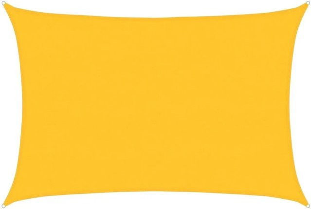 Furnicato Sonnensegel Rechteckig Gelb aus HDPE mit 5 x 7 m - Bild 1