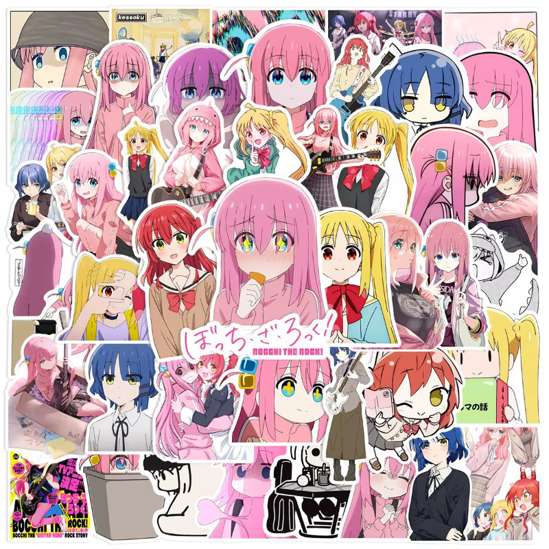 Bandai Bocchi the Rock! Graffiti-Aufkleber, 50-teiliges Set, bunt - Bild 2