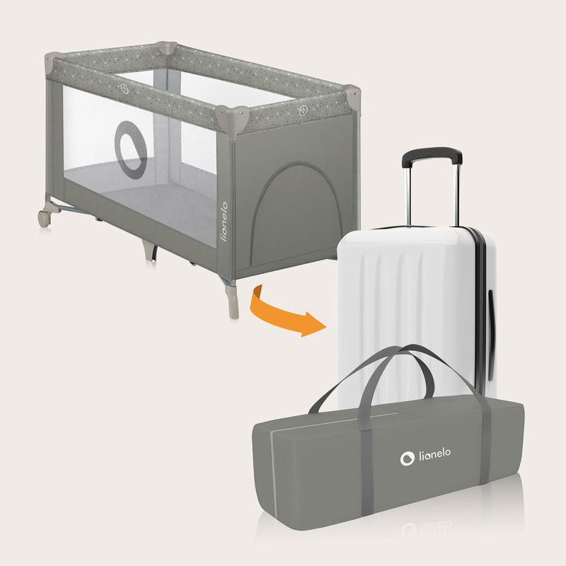 Lionelo Reisebett Stefi 2in1 für Babys in Beige - Bild 2