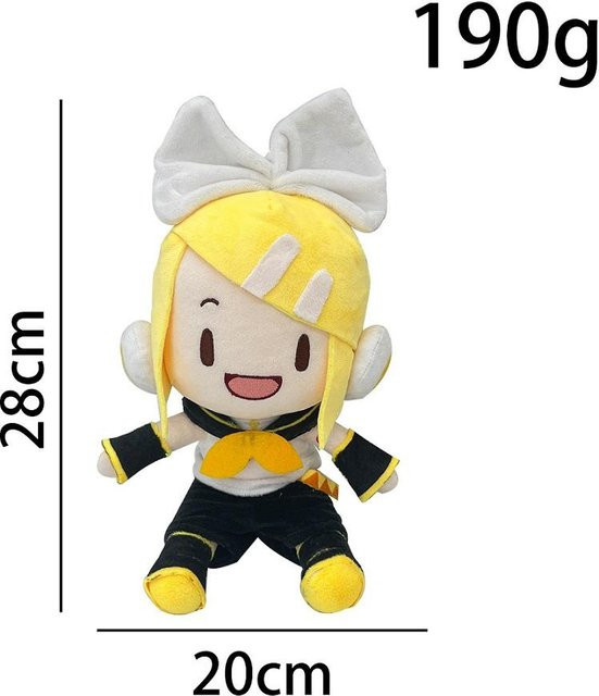 Anime Hatsune Miku Kagamine Rin Len Q-Version Actionfigur, Plüschtiere, 28cm, ab 14 Jahren - Bild 1